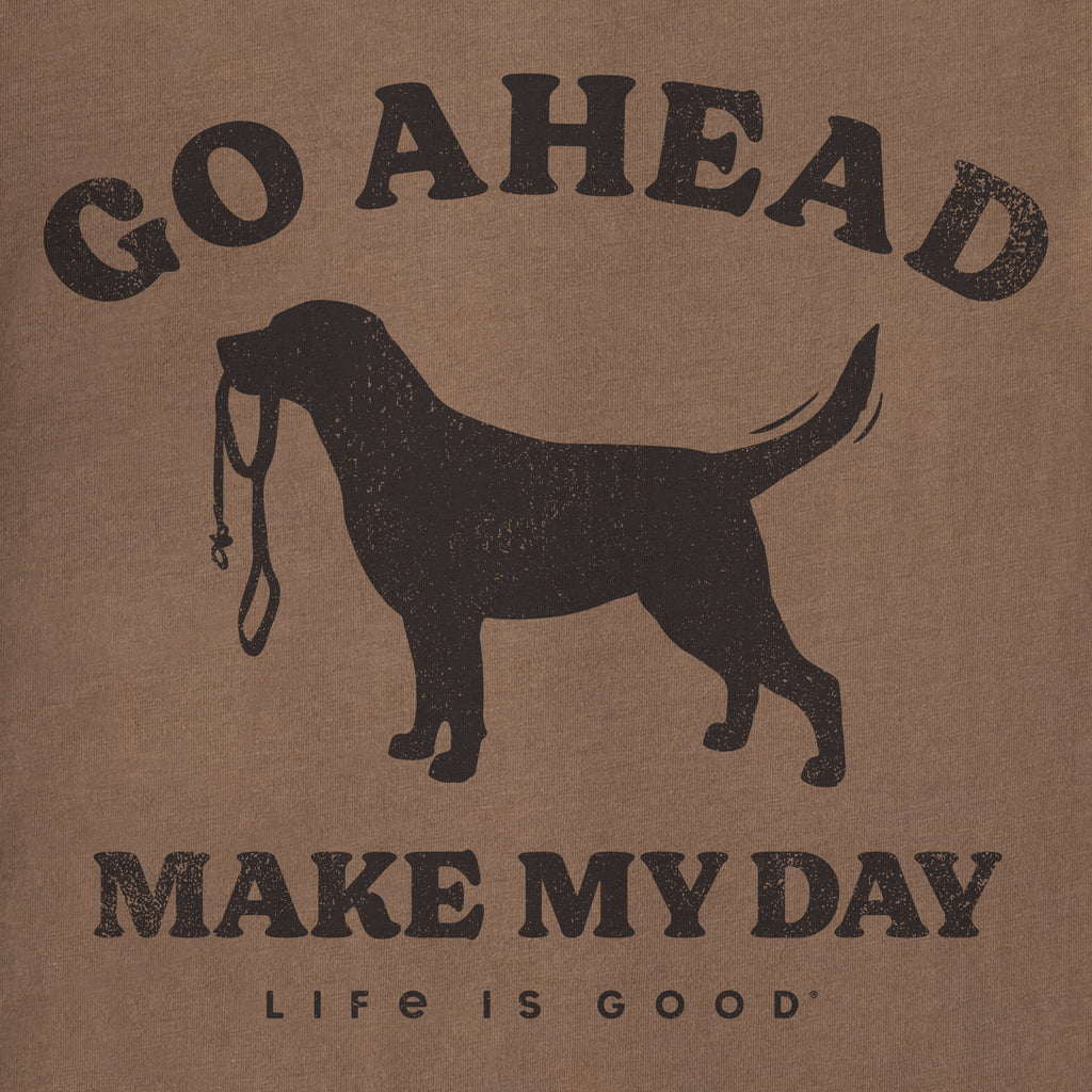 Women's Go Ahead Make My Day Dog Short Sleeve Crusher Tee product image 2