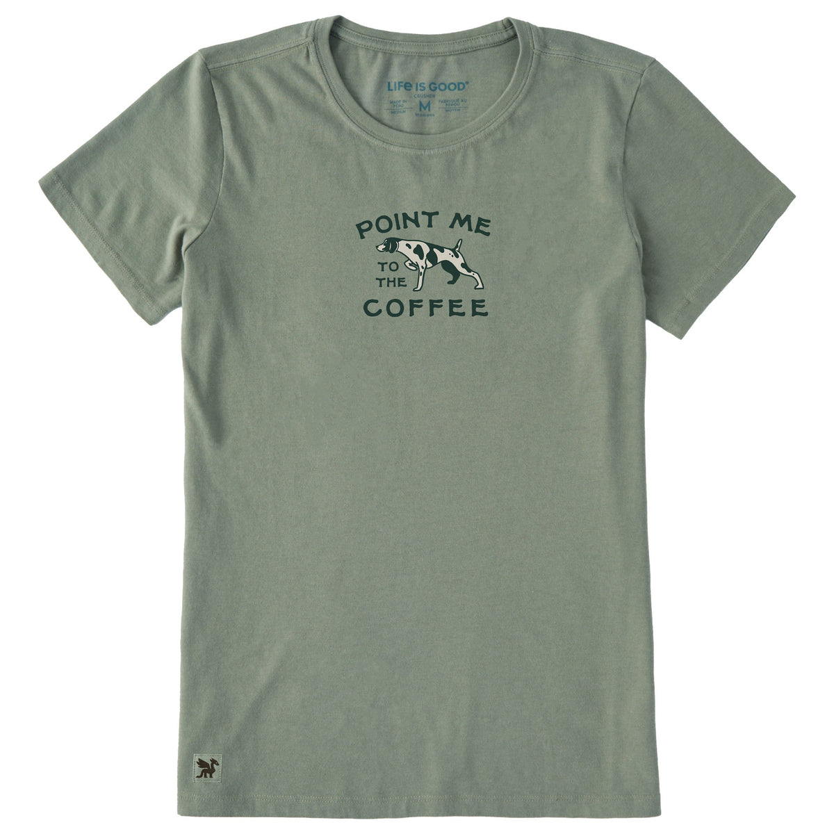 Women's Point Me to the Coffee Short Sleeve Crusher Tee product image 1