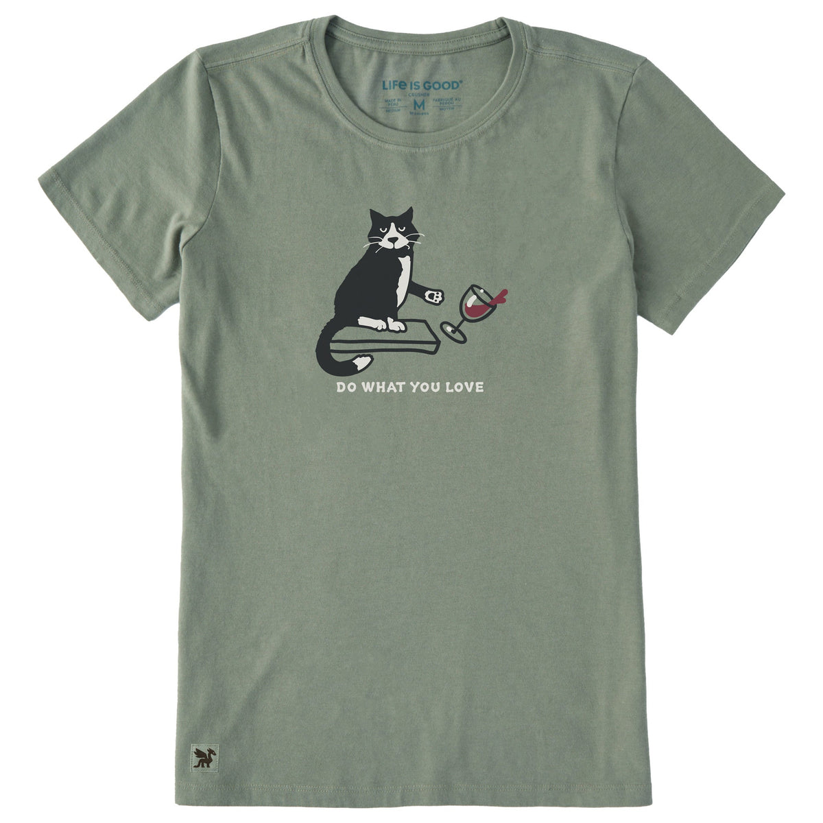 Women's Do What You Love Cat Short Sleeve Crusher Tee product image 1