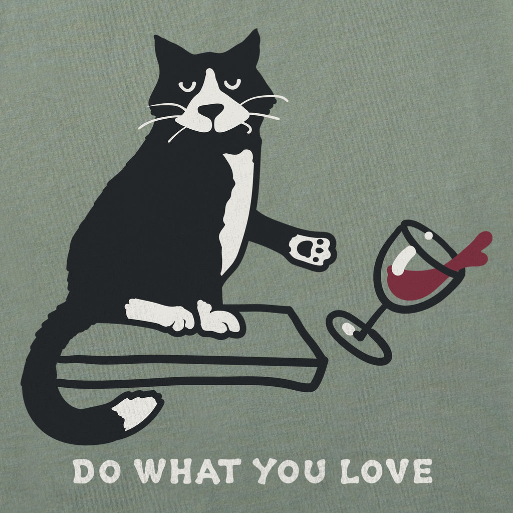 Women's Do What You Love Cat Short Sleeve Crusher Tee product image 2