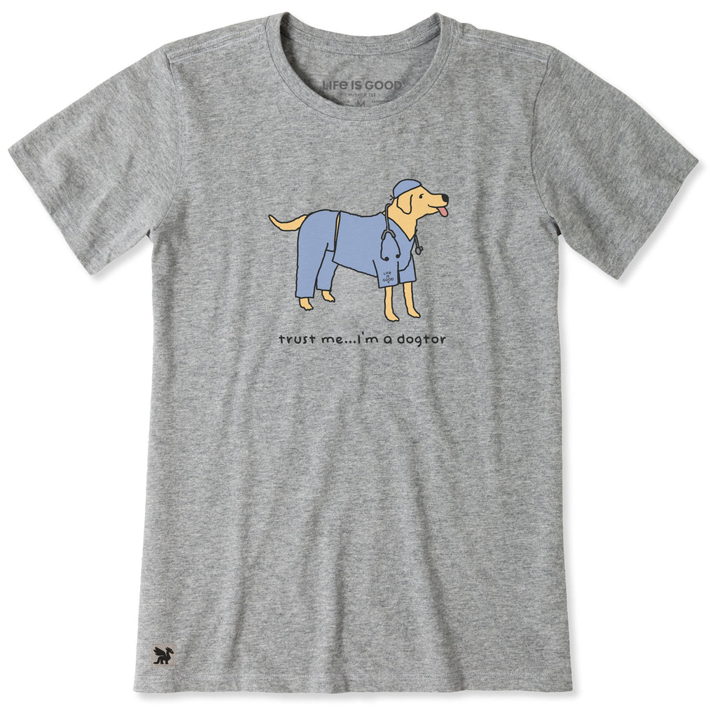 Women's Trust Me I'm a Dogtor Short Sleeve Crusher Tee product image 1