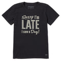 Women's Sorry I'm Late I Saw a Dog Short Sleeve Crusher Tee product image 1