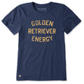 Women's Golden Retriever Energy Short Sleeve Crusher Tee product image 1