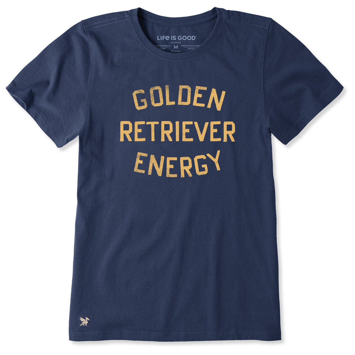 Women's Golden Retriever Energy Short Sleeve Crusher Tee product image 1