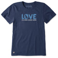 Women's Love is a Four-Legged Word Short Sleeve Crusher Tee product image 1