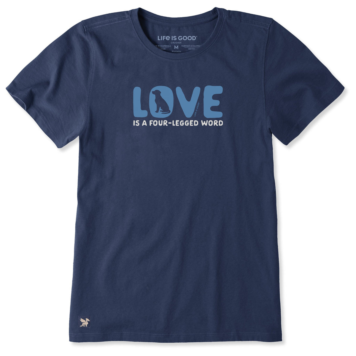 Women's Love is a Four-Legged Word Short Sleeve Crusher Tee product image 1