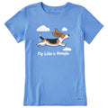 Women's Fly Like a Beagle Short Sleeve Tee product image 1