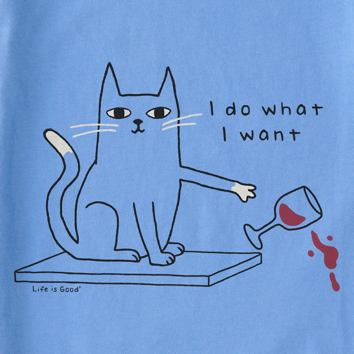 Women's I Do What I Want Cat Short Sleeve Crusher Tee product image 2