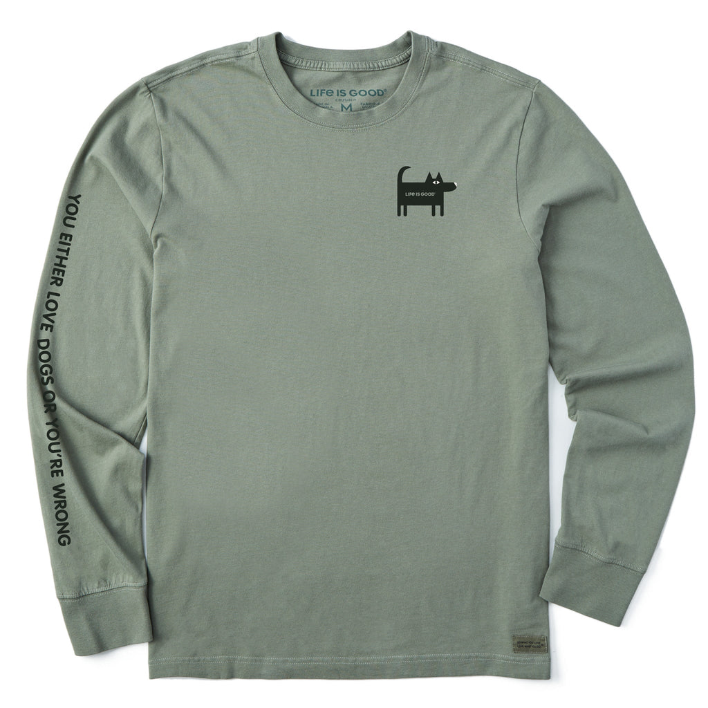 Men's Bert's Love Dogs Long Sleeve Crusher Tee product image 3