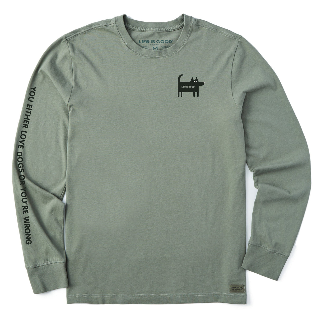 Men's Bert's Love Dogs Long Sleeve Crusher Tee product image 3