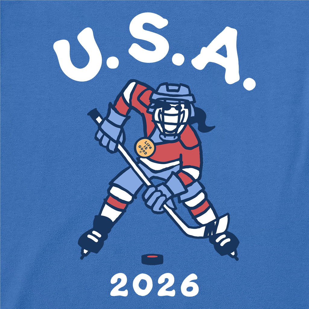 Men's Jackie Hockey Gold 2026 Short Sleeve Crusher Tee product image 2