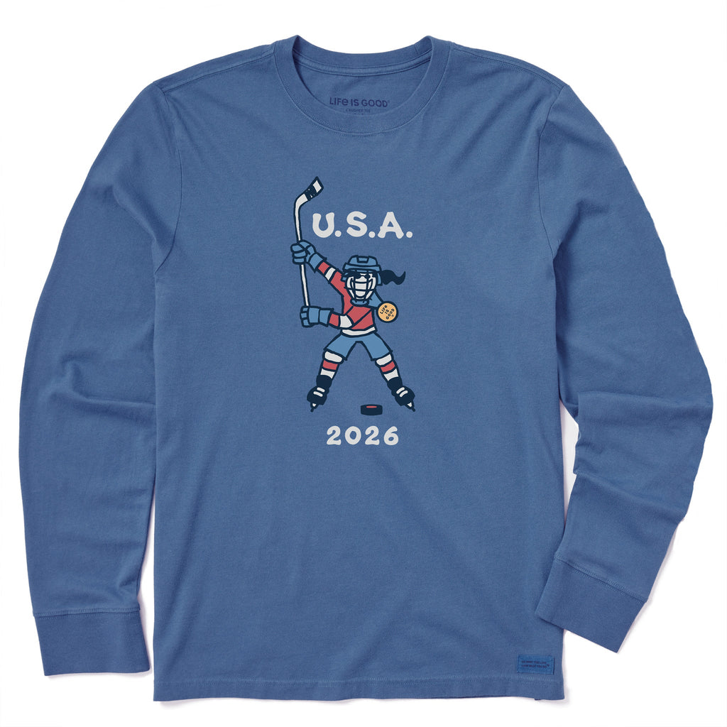 Men's Jackie Slap Shot 2026 Long Sleeve Crusher Tee product image 1