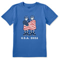 Kids Jake and Jackie Flag Hockey Short Sleeve Crusher Tee product image 1
