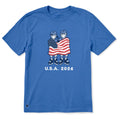 Men's Jake and Jackie Flag Hockey Short Sleeve Crusher Tee product image 1