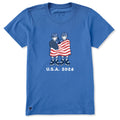 Women's Jake and Jackie Flag Hockey Short Sleeve Crusher Tee product image 1