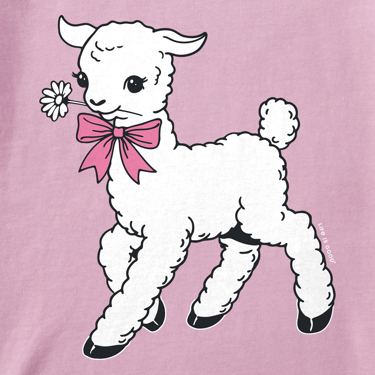 Kids Little Lamb Short Sleeve Crusher Tee product image 2