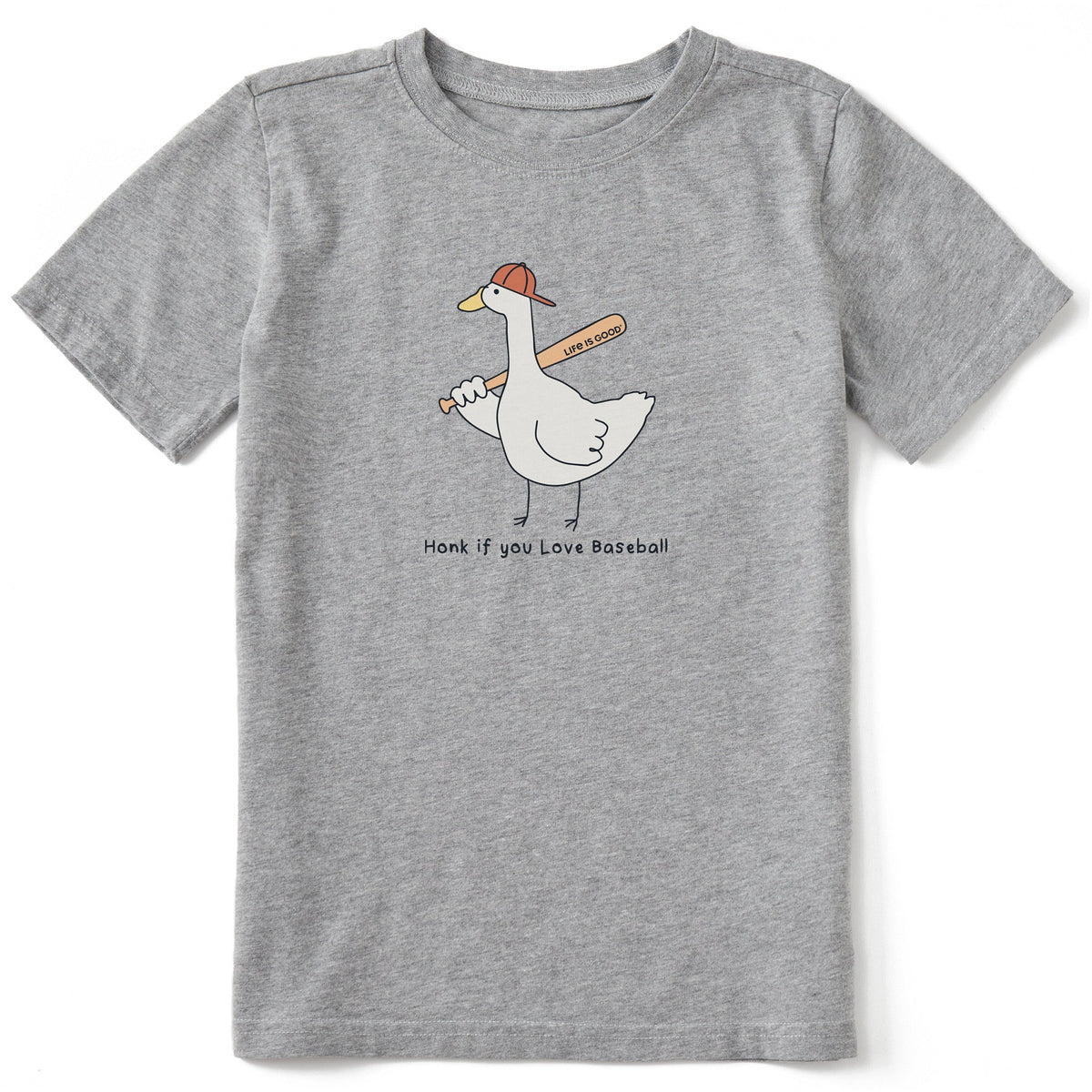 Kids Honk if You Love Baseball Short Sleeve Crusher Tee