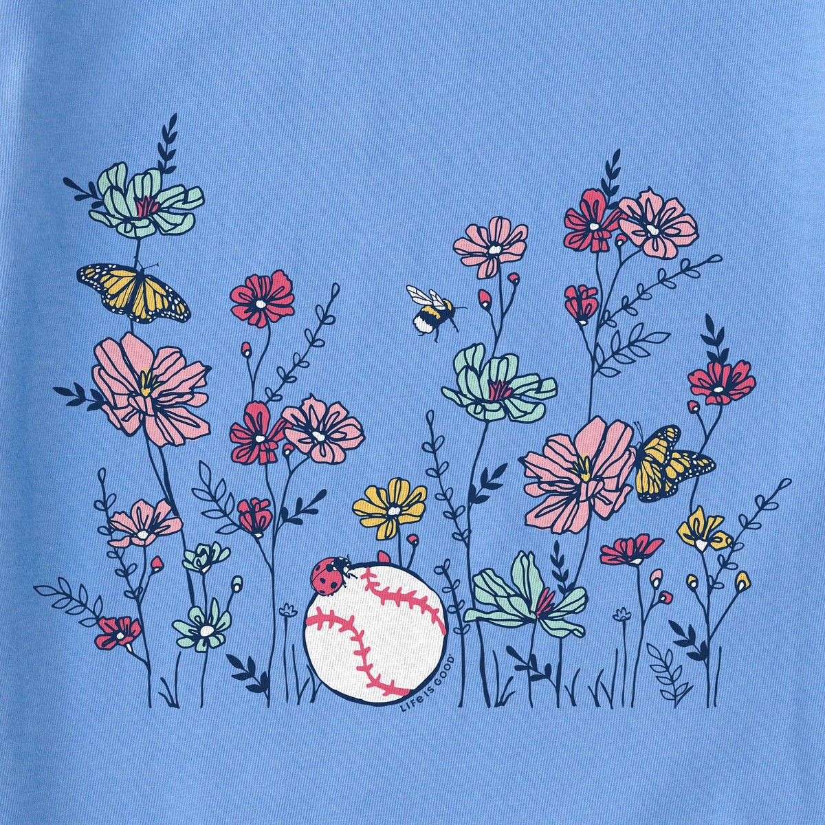 Kids Wildflowers Baseball Short Sleeve Crusher Tee product image 2