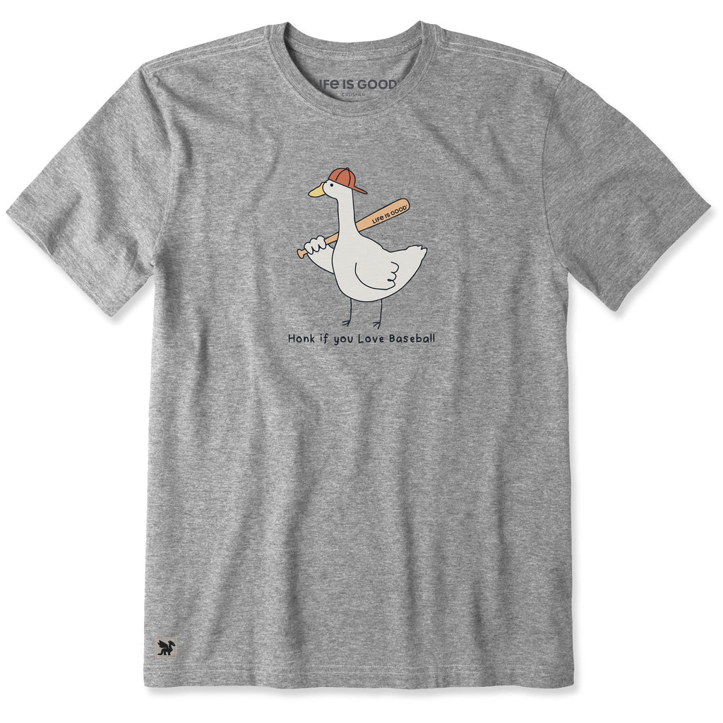 Men's Honk if You Love Baseball Short Sleeve Crusher Tee