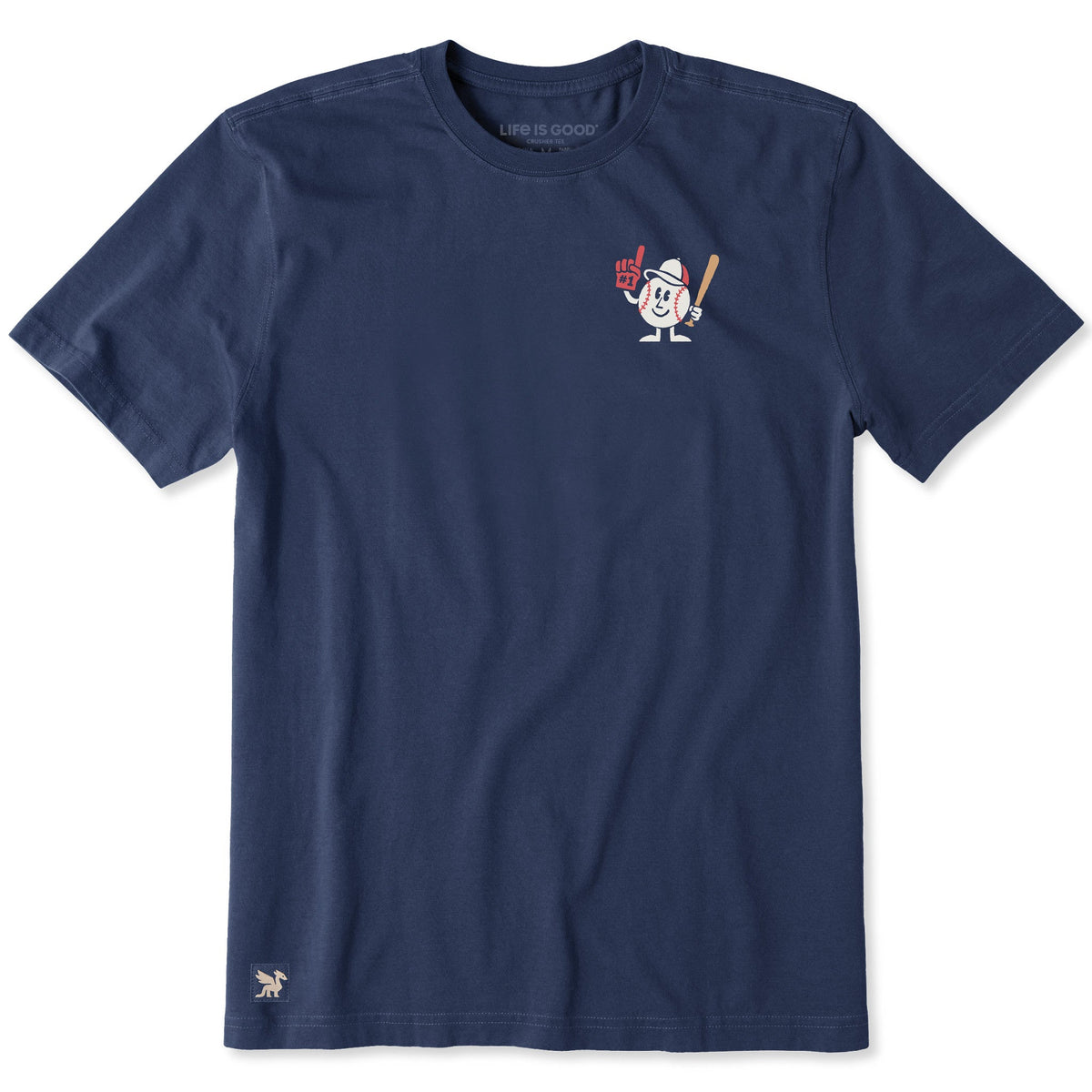 Men's #1 Baseball Guy Short Sleeve Crusher Tee product image 1