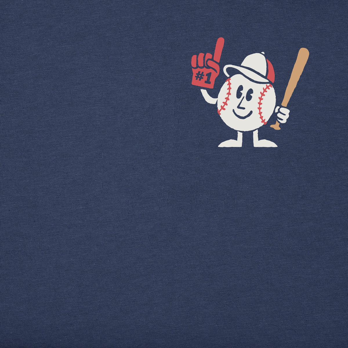Men's #1 Baseball Guy Short Sleeve Crusher Tee product image 2