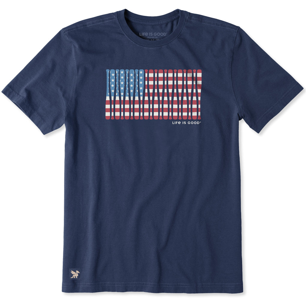 Men's Baseball Bats Flag Short Sleeve Crusher Tee product image 1
