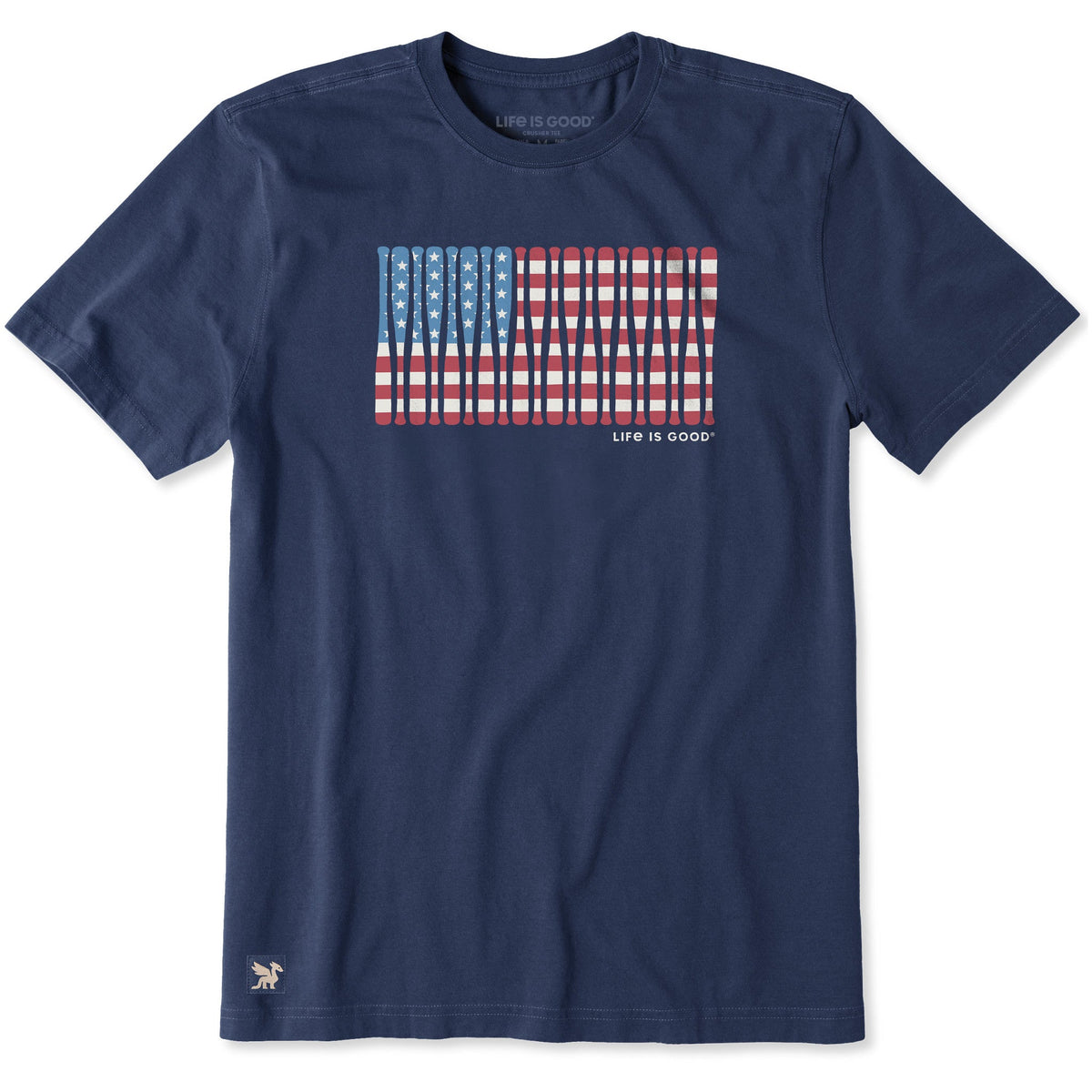 Men's Baseball Bats Flag Short Sleeve Crusher Tee product image 1