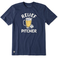 Men's Relief Pitcher Baseball Short Sleeve Crusher Tee