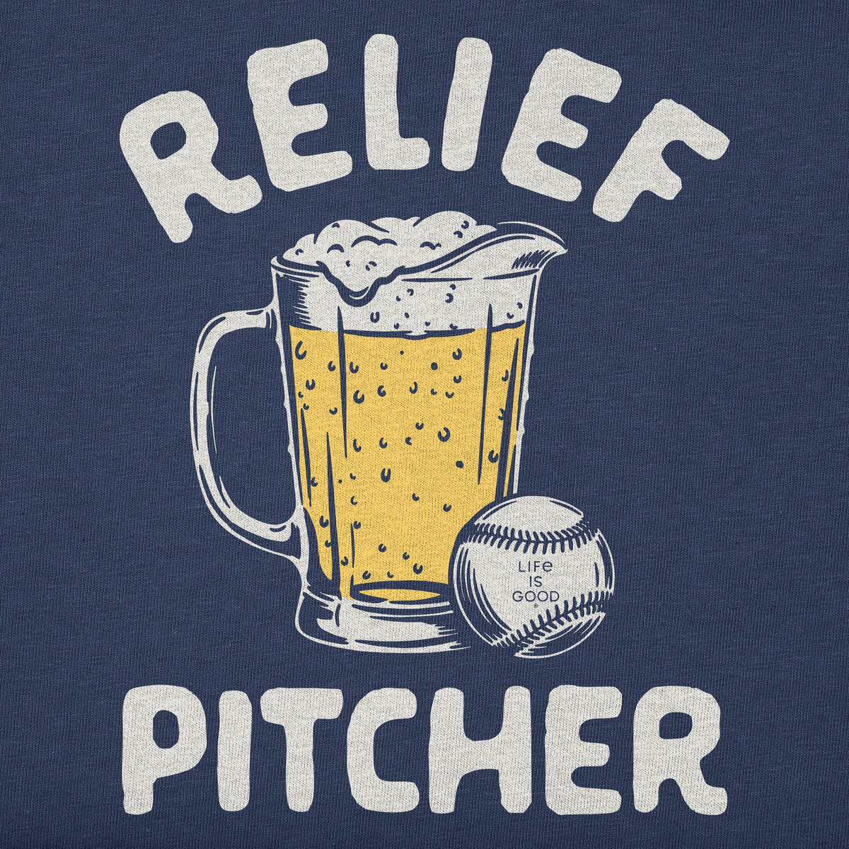 Men's Relief Pitcher Baseball Short Sleeve Crusher Tee