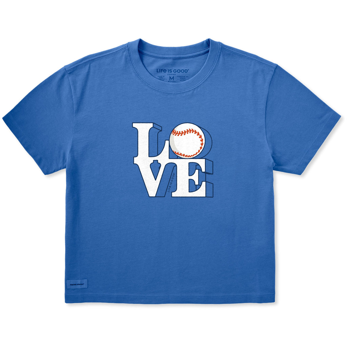 Women's Baseball Love Short Sleeve Crusher Boxy Tee product image 1