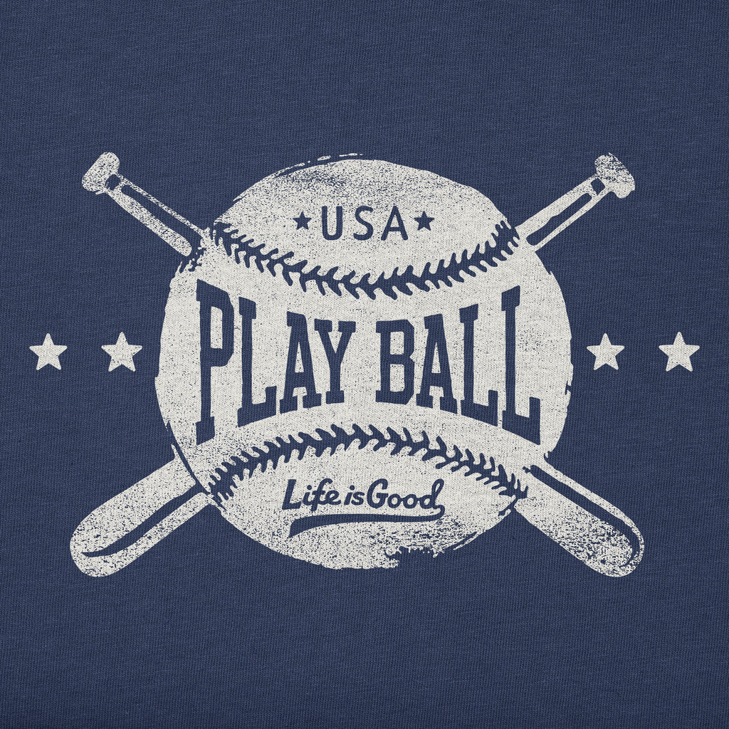 Women's Play Ball Crossed Bats Simply True Fleece Hoodie product image 2