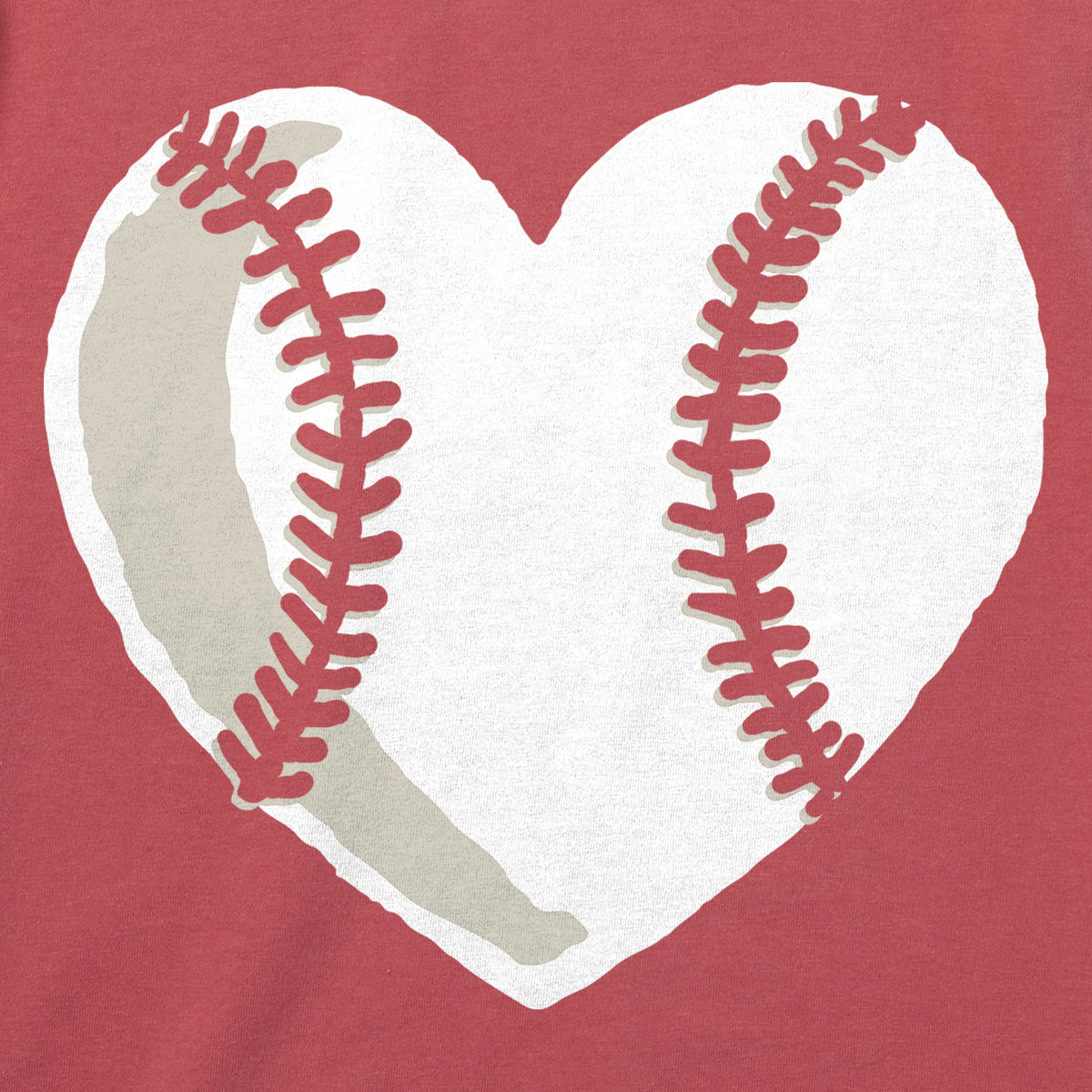 Women's Baseball Heart Short Sleeve Crusher Vee product image 2