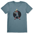 Women's Baseball Skeleton Short Sleeve Crusher Tee product image 1