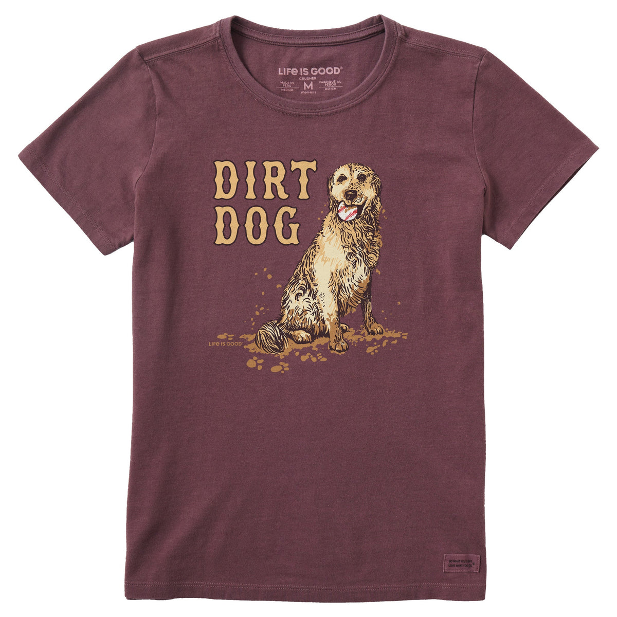 Women's Dirt Dog Baseball Short Sleeve Crusher Tee product image 1