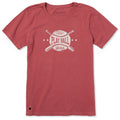 Women's Play Ball Crossed Bats Short Sleeve Crusher Tee product image 1