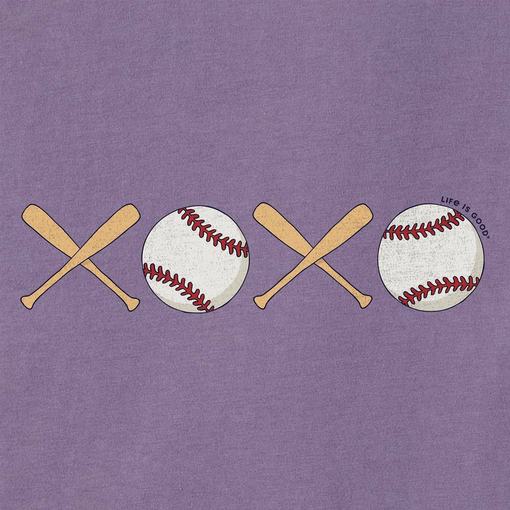 Women's XOXO Baseball Short Sleeve Crusher Tee product image 2