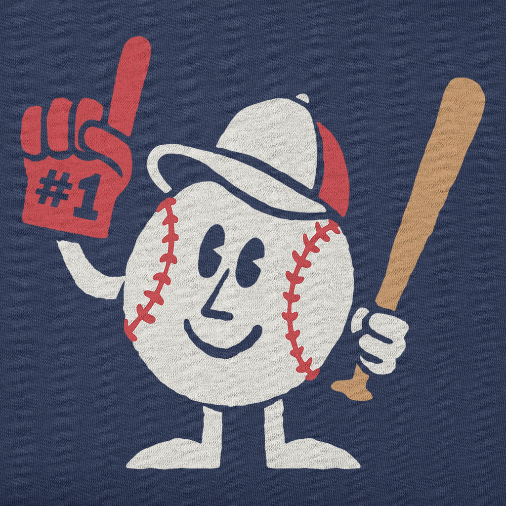 Women's #1 Baseball Guy Short Sleeve Crusher Tee product image 2