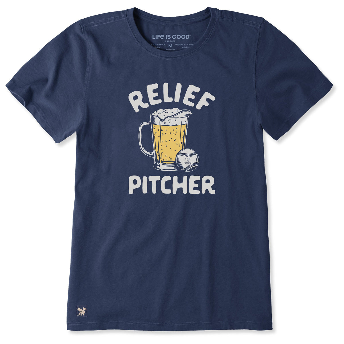 Women's Relief Pitcher Baseball Short Sleeve Crusher Tee