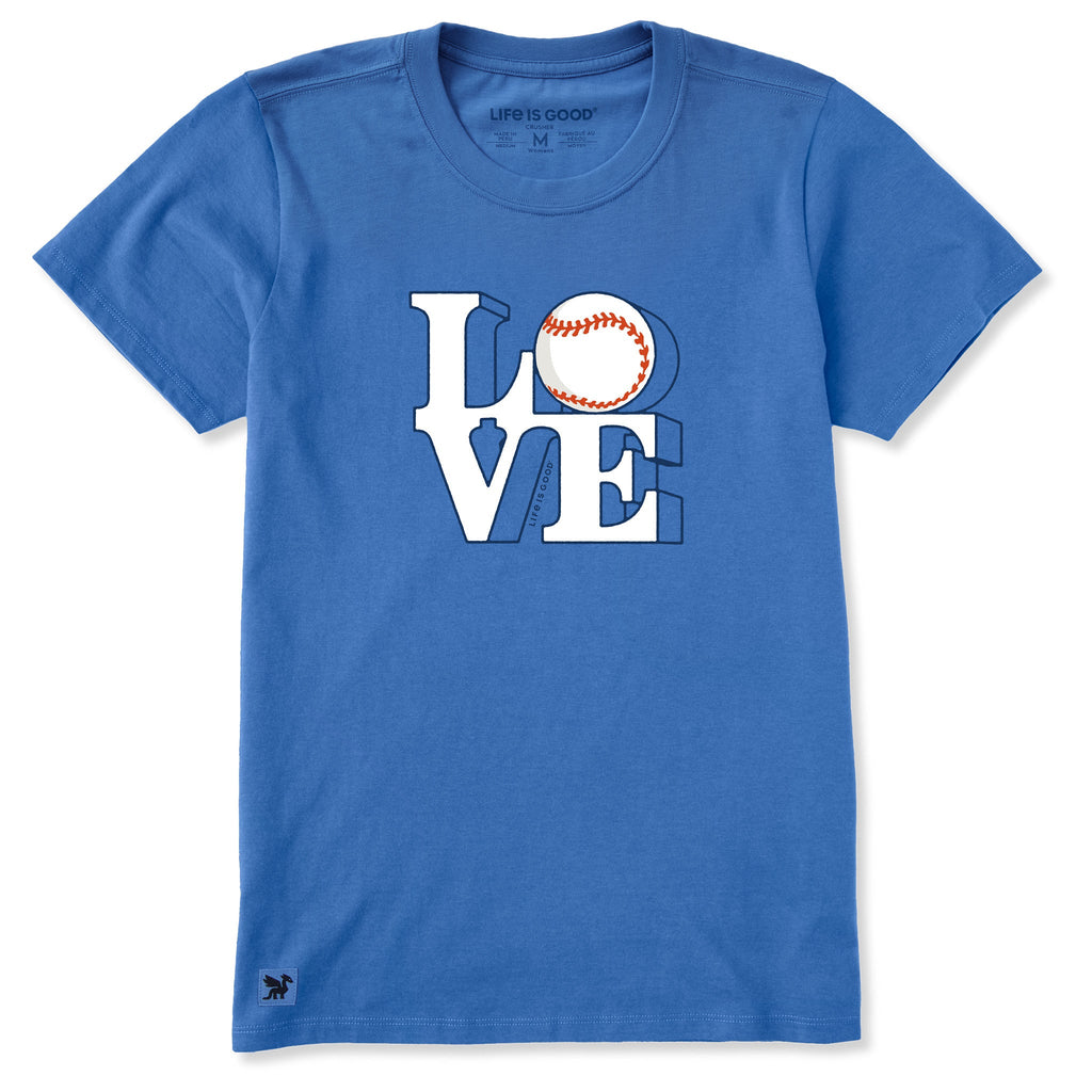 Women's Baseball Love Short Sleeve Crusher Tee product image 1