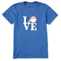 Women's Baseball Love Short Sleeve Crusher Tee product image 1