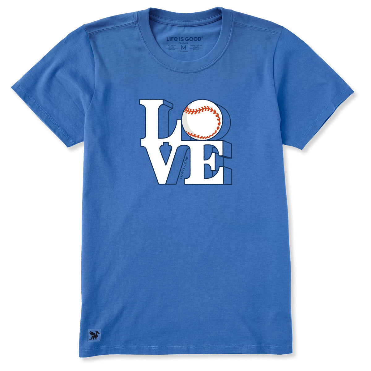 Women's Baseball Love Short Sleeve Crusher Tee product image 1