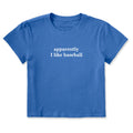 Women's Apparently I Like Baseball Crusher-LITE Shrunken Tee product image 1