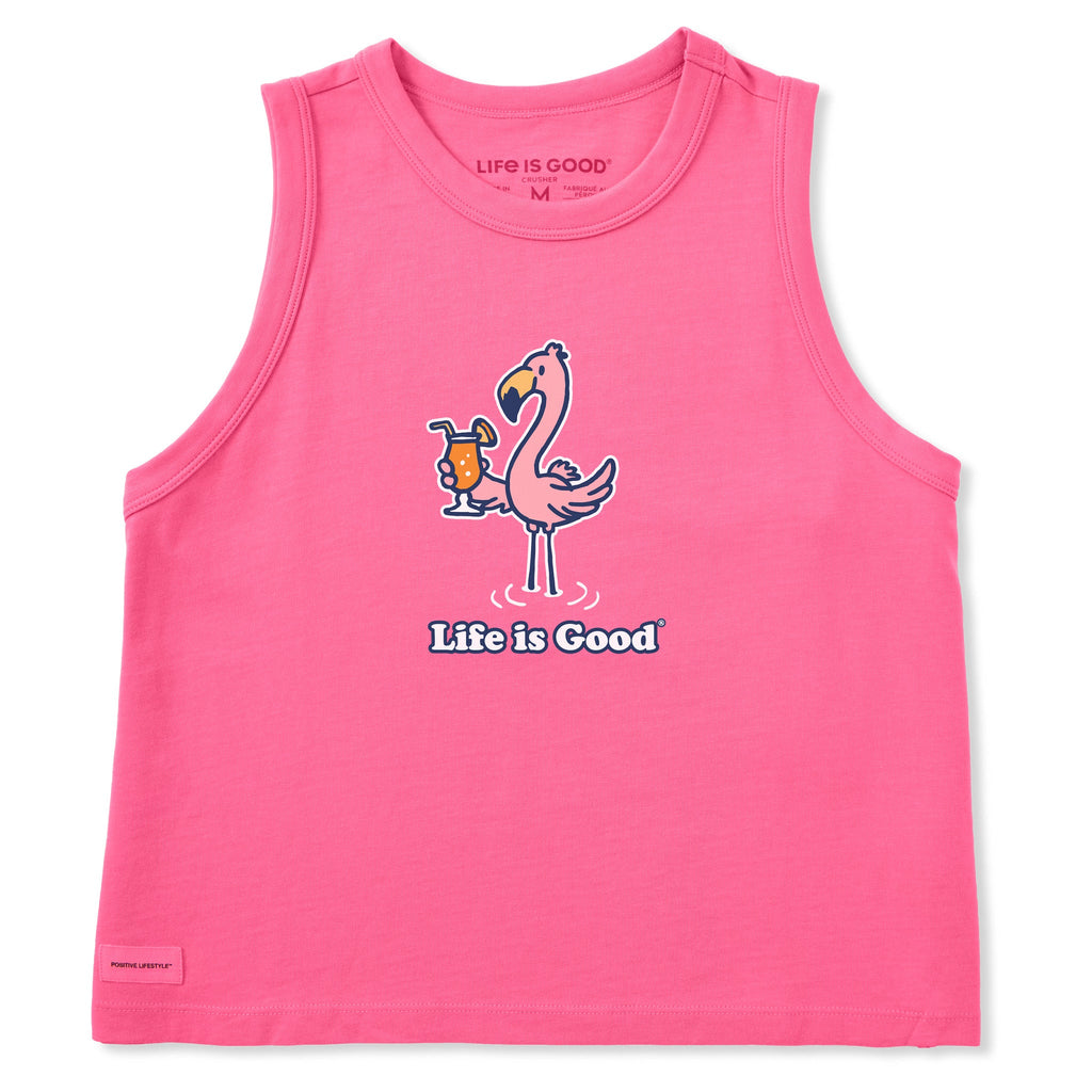 Women's Flamingo Cocktail Crusher Boxy Tank product image 1