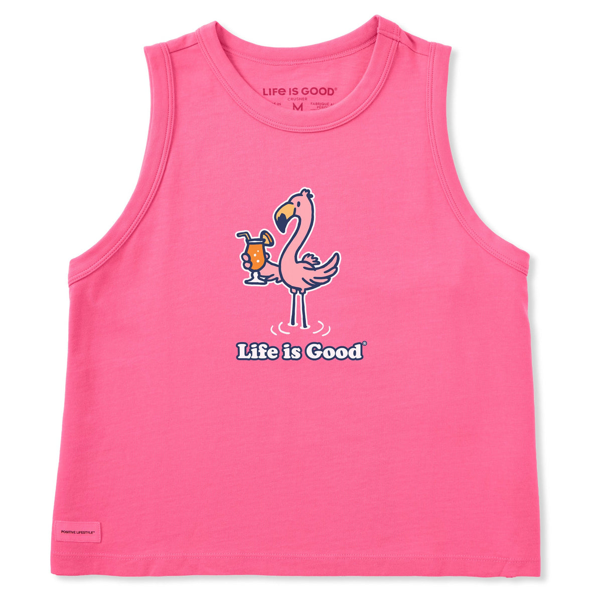 Women's Flamingo Cocktail Crusher Boxy Tank product image 1