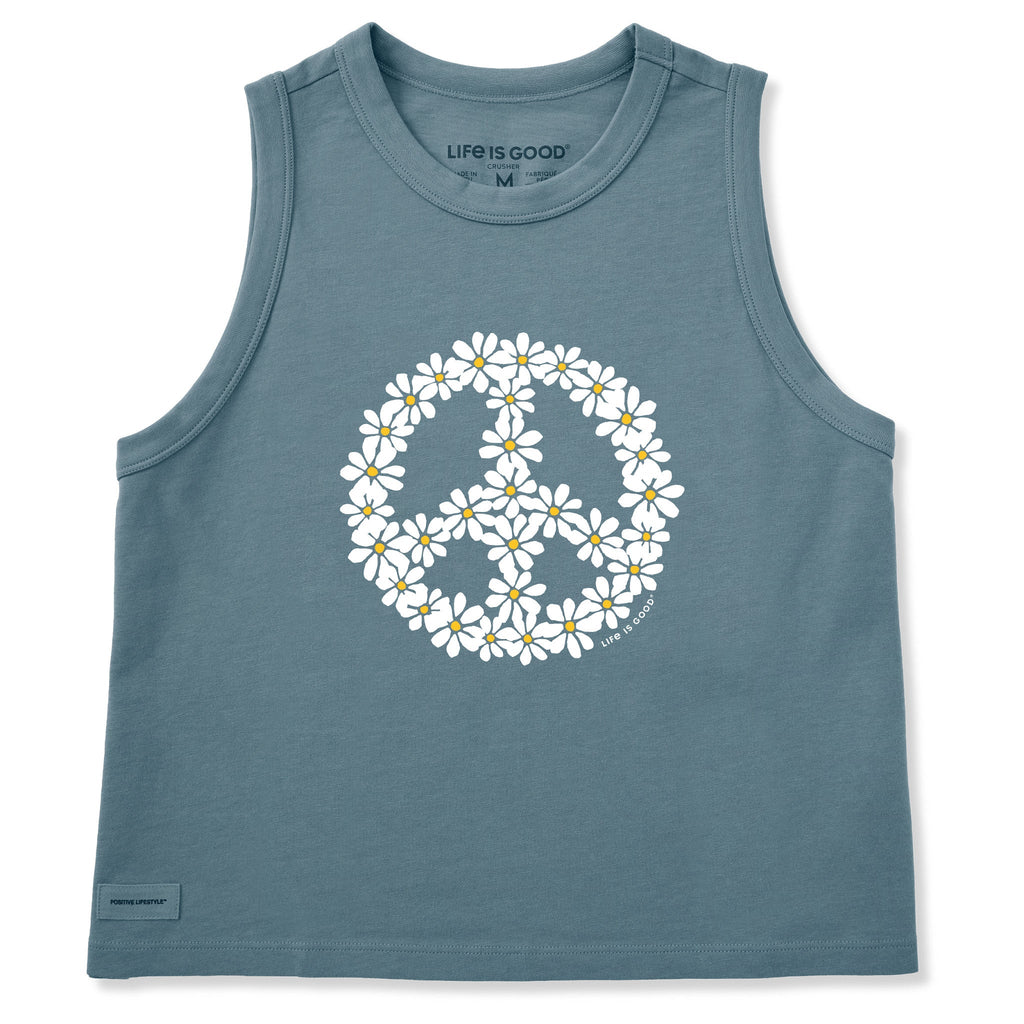 Women's Peace Daisy Chain Crusher Boxy Tank product image 1