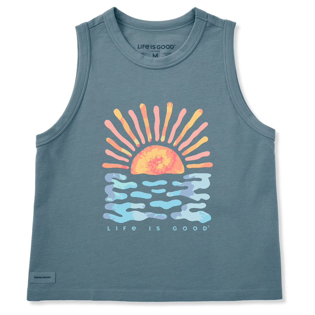 Women's Sun Water Tie Dye Crusher Boxy Tank product image 1