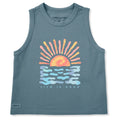 Women's Sun Water Tie Dye Crusher Boxy Tank product image 1