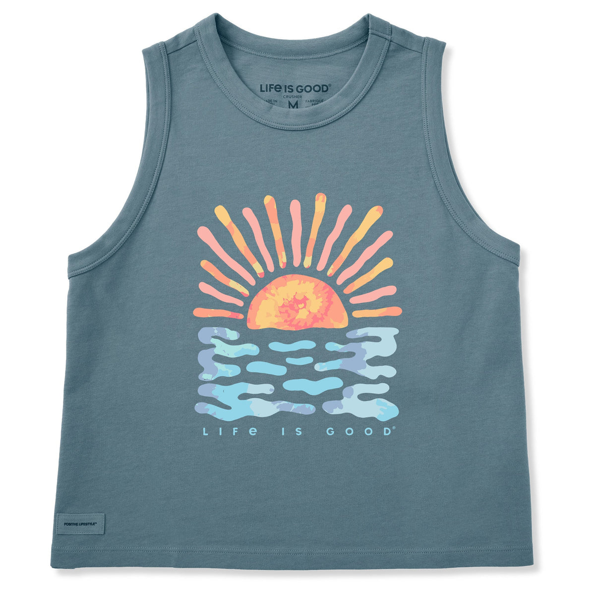 Women's Sun Water Tie Dye Crusher Boxy Tank product image 1