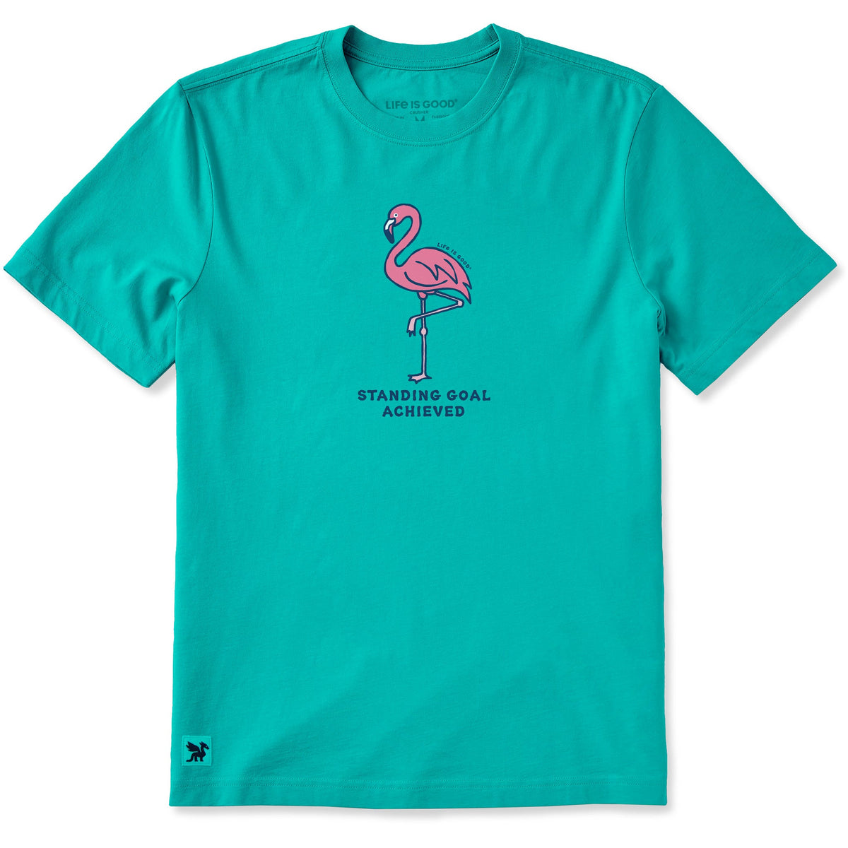 Men's Flamingo Standing Goal Achieved Short Sleeve Crusher product image 1