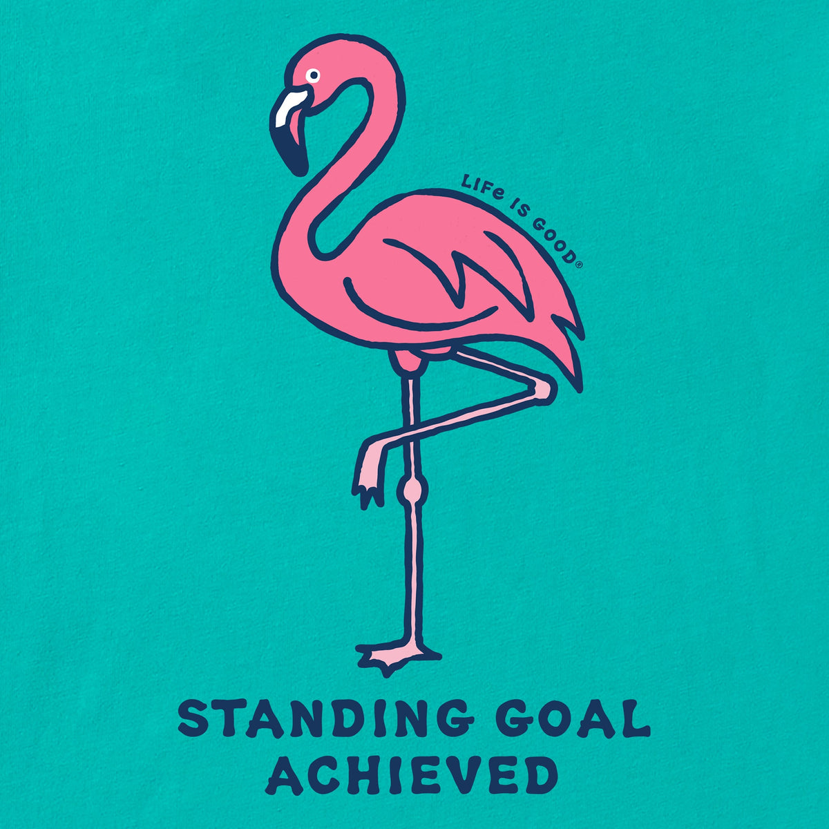 Men's Flamingo Standing Goal Achieved Short Sleeve Crusher product image 2